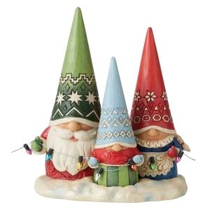 Jim Shore Christmas Gnome Family Figure 6011157 New Heartwood Creek